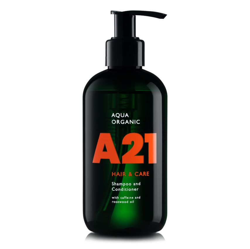 AQUA ORGANIC - HAIR & CARE A21 Shampoo & Conditioner/ Perfekt für Sport und auf Reise.